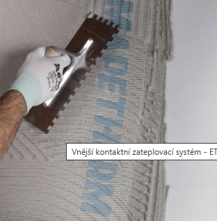 Vnější kontaktní zateplovací systém - ETICS