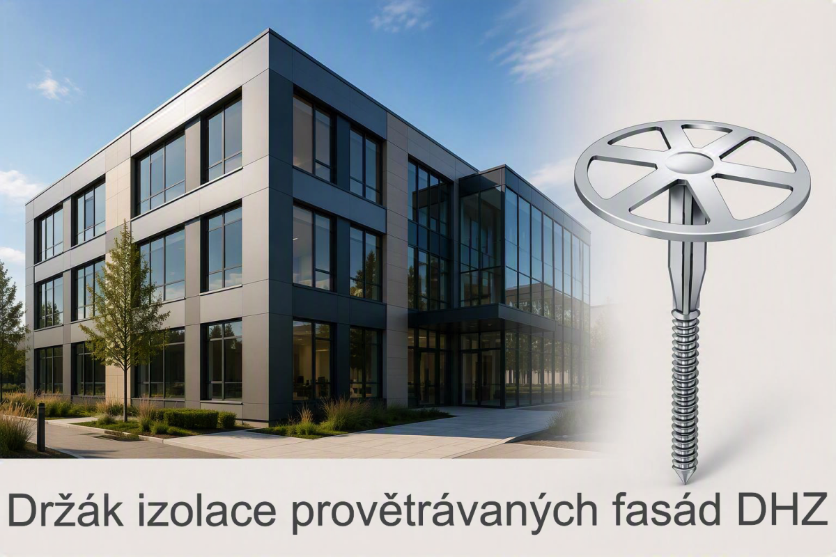 Upevnění izolací provětrávaných fasád